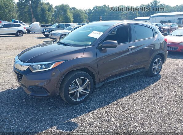 3CZRU5H51MM721692 2021 HONDA HR-V Pewter Առջևի ձախ երեք քառորդ տեսարան