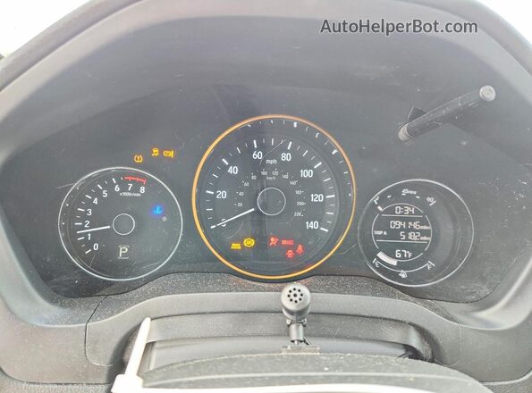 3CZRU5H52HM725207 2017 HONDA HR-V White Vista del cuadro de instrumentos