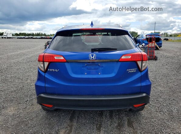 3CZRU6H21NM105973 2022 HONDA HR-V Blue Вид ззаду