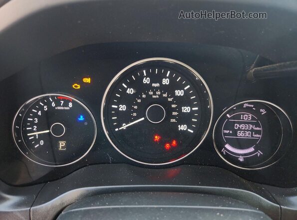 3CZRU6H31MM703178 2021 HONDA HR-V Gray Instrument cluster view