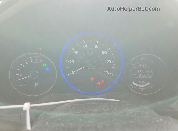 3CZRU6H32LM712521 2020 HONDA HR-V Черный Вид щитка приборов