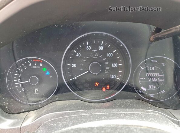 3CZRU6H32MM748842 2021 HONDA HR-V Black Instrument cluster view