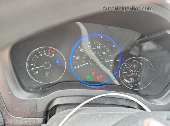 3CZRU6H33GM719693 2016 HONDA HR-V Charcoal Вид щитка приладів