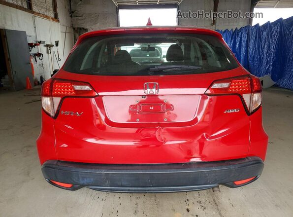 3CZRU6H34HM714262 2017 HONDA HR-V Красный Вид сзади