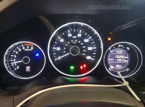 3CZRU6H34HM714262 2017 HONDA HR-V Красный Вид щитка приборов