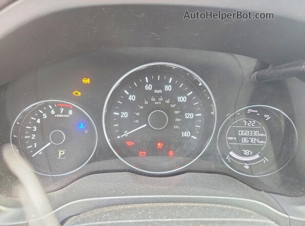 3CZRU6H35HM730728 2017 HONDA HR-V Green Սարքավորումների վահանակի տեսք