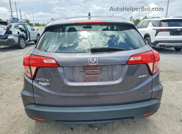 3CZRU6H35JM729214 2018 HONDA HR-V Серый Вид сзади