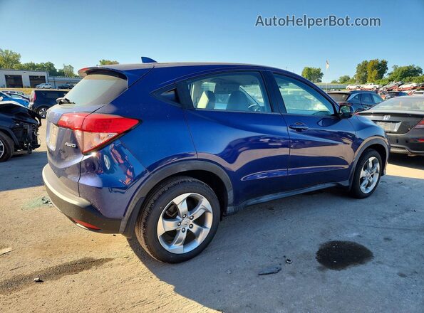 3CZRU6H36HM710813 2017 HONDA HR-V Синий Задняя правая четверть