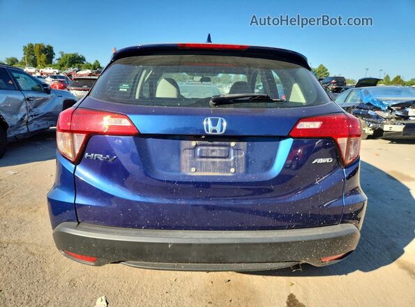 3CZRU6H36HM710813 2017 HONDA HR-V Синий Вид сзади