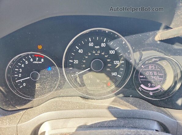 3CZRU6H36HM710813 2017 HONDA HR-V Синий Вид щитка приборов