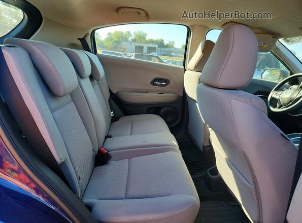 3CZRU6H36HM710813 2017 HONDA HR-V Синий Вид задней части салона