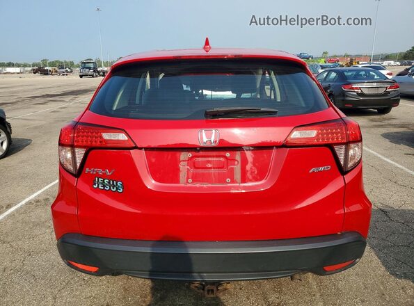 3CZRU6H37JG719007 2018 HONDA HR-V Red Вид ззаду