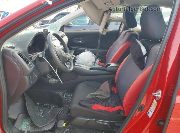 3CZRU6H37JG719007 2018 HONDA HR-V Red Вид салону спереду