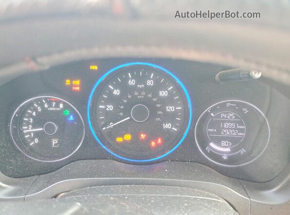 3CZRU6H37JG719217 2018 HONDA HR-V Gray Vista del cuadro de instrumentos