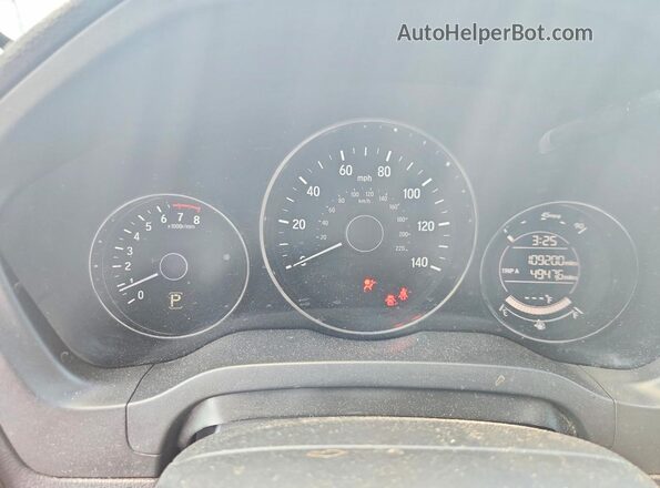 3CZRU6H51JM708541 2018 HONDA HR-V Серый Вид щитка приборов