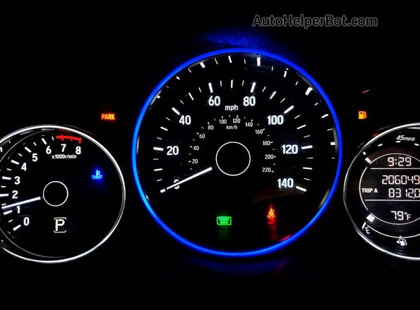 3CZRU6H55GM710463 2016 HONDA HR-V Черный Вид щитка приборов