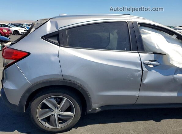 3CZRU6H58MM745431 2021 HONDA HR-V Silver Widok wnętrza z tyłu