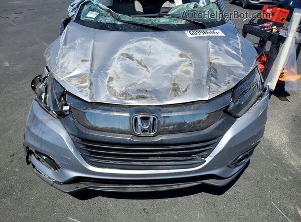 3CZRU6H58MM745431 2021 HONDA HR-V Silver Widok komory silnika