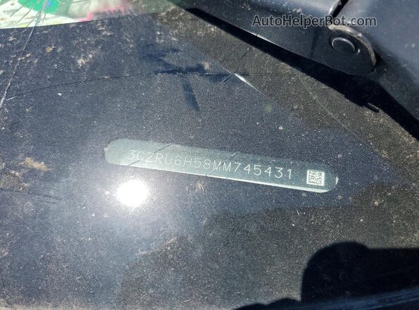 3CZRU6H58MM745431 2021 HONDA HR-V Silver Widok naklejki z numerem VIN