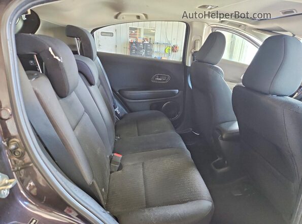 3CZRU6H5XGM751459 2016 HONDA HR-V Black Rear interior view