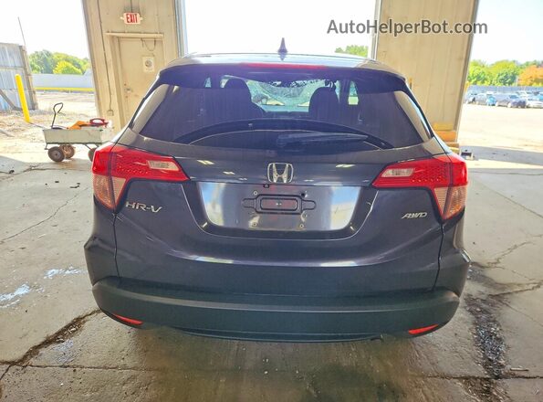 3CZRU6H5XGM751459 2016 HONDA HR-V Black Rear view