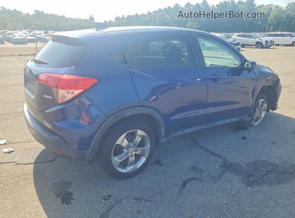 3CZRU6H5XHM701369 2017 HONDA HR-V Blue Задня права чверть
