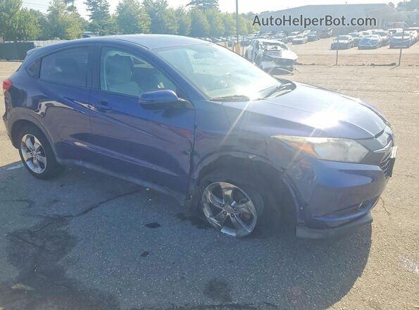 3CZRU6H5XHM701369 2017 HONDA HR-V Blue Передня права чверть