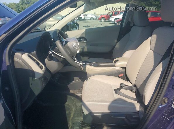 3CZRU6H5XHM701369 2017 HONDA HR-V Blue Вид салону спереду