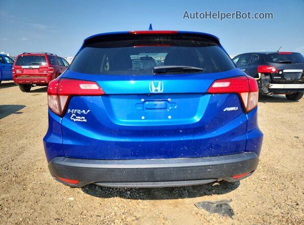 3CZRU6H5XJM105247 2018 HONDA HR-V Синий Вид сзади