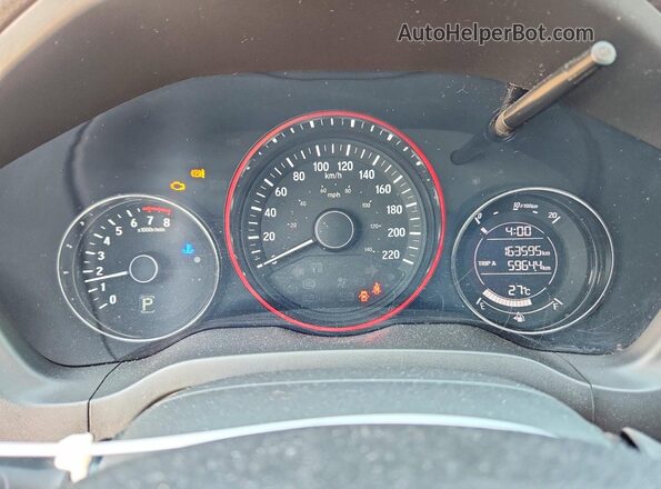 3CZRU6H5XJM105247 2018 HONDA HR-V Синий Вид щитка приборов