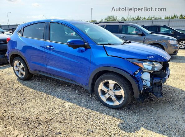 3CZRU6H5XJM105247 2018 HONDA HR-V Синий Передняя правая четверть
