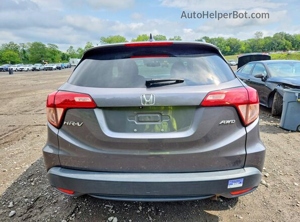 3CZRU6H7XJM702917 2018 HONDA HR-V Gray უკანა ხედი