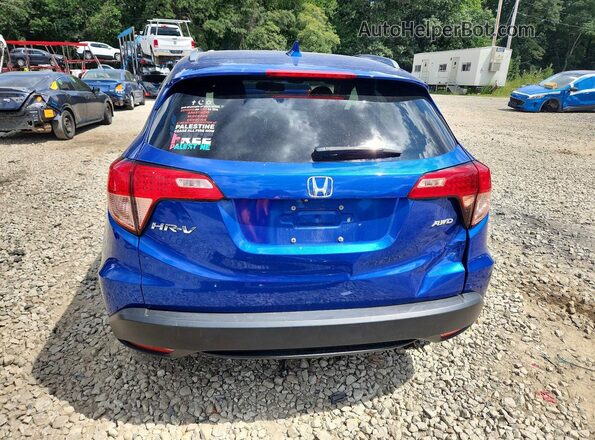 3CZRU6H7XJM727560 2018 HONDA HR-V Blue Հետևի տեսք