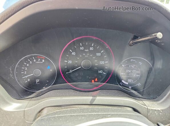3CZRU6H7XJM727560 2018 HONDA HR-V Blue Սարքավորումների վահանակի տեսք