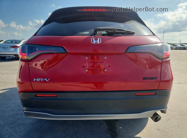 3CZRZ1H54PM740350 2023 HONDA HR-V Red Widok z tyłu