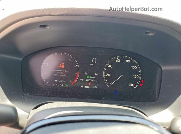 3CZRZ1H56SM722862 2025 HONDA HR-V Red ხელსაწყოთა პანელის ხედი
