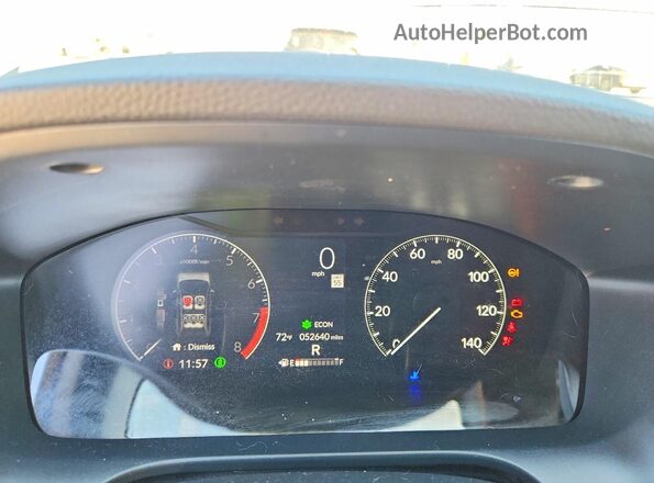 3CZRZ1H57PM739760 2023 HONDA HR-V Gray Вид щитка приладів