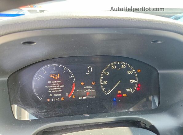 3CZRZ1H72TM723297 2026 HONDA HR-V Silver Вид щитка приладів
