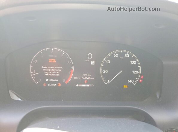 3CZRZ1H77PM709448 2023 HONDA HR-V White Սարքավորումների վահանակի տեսք