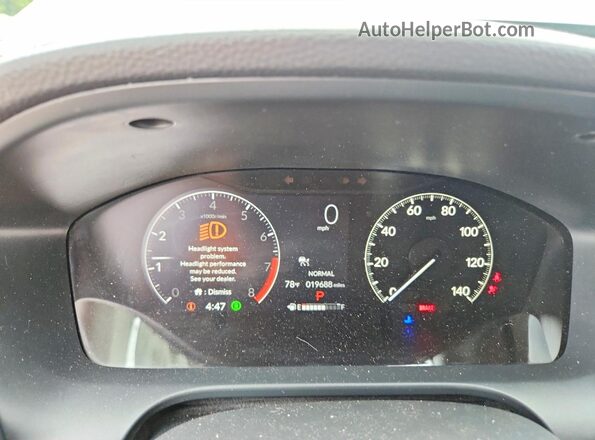 3CZRZ2H30SM762925 2025 HONDA HR-V Black Вид щитка приладів