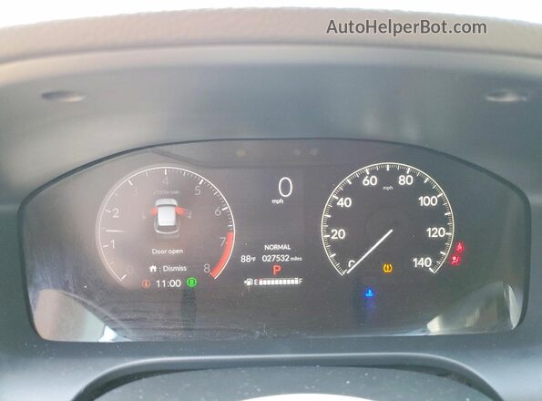 3CZRZ2H38SM716615 2025 HONDA HR-V Gray Vista del cuadro de instrumentos