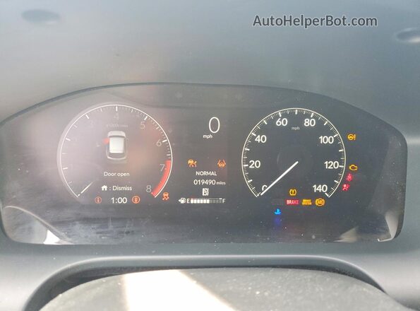 3CZRZ2H59SM773567 2025 HONDA HR-V Blue Instrument cluster view