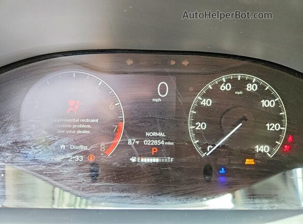 3CZRZ2H70SM744492 2025 HONDA HR-V White Սարքավորումների վահանակի տեսք