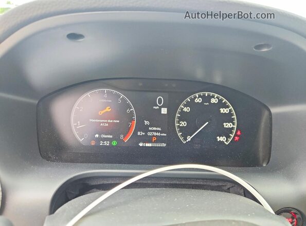 3CZRZ2H72SM723983 2025 HONDA HR-V Blue Вид щитка приладів