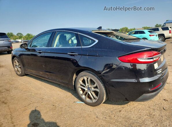 3FA6P0CD1KR245290 2019 FORD FUSION Black Tył lewy