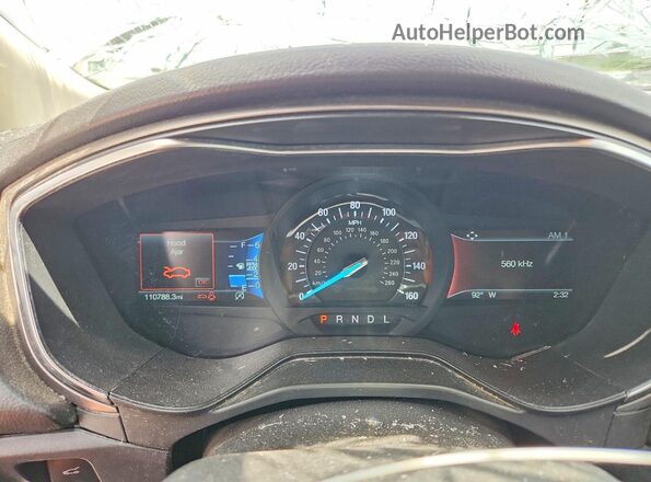 3FA6P0CD2LR152098 2020 FORD FUSION White Vista del cuadro de instrumentos