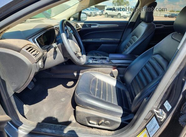 3FA6P0CD3KR117049 2019 FORD FUSION Угольный Вид салона спереди