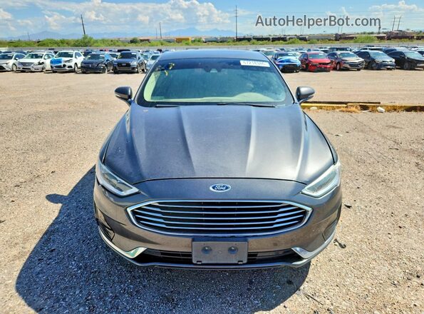 3FA6P0CD3KR117049 2019 FORD FUSION Угольный Вид спереди