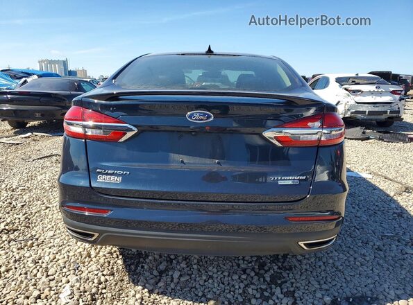 3FA6P0D92LR247853 2020 FORD FUSION Blue Widok z tyłu