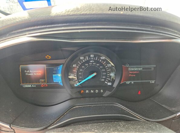 3FA6P0D94LR151447 2020 FORD FUSION Blue ხელსაწყოთა პანელის ხედი